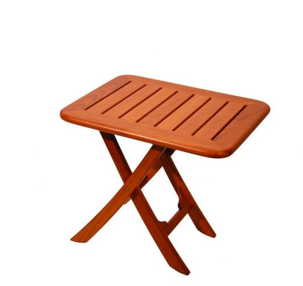 Solid Teak Folding Side Table 50cm