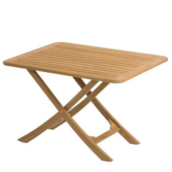 Solid Teak Folding Table 110cm