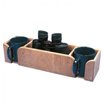 Teak Mug & Binocular Holder