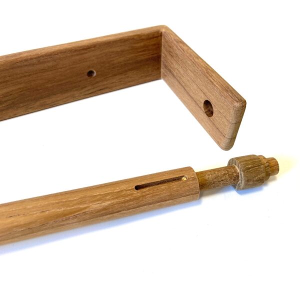 16 0263 Teak Paper Towel Holder 2