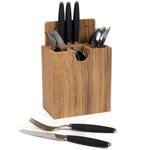 Teak Cutlery Holder