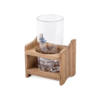 Teak Mug and Glass Holder