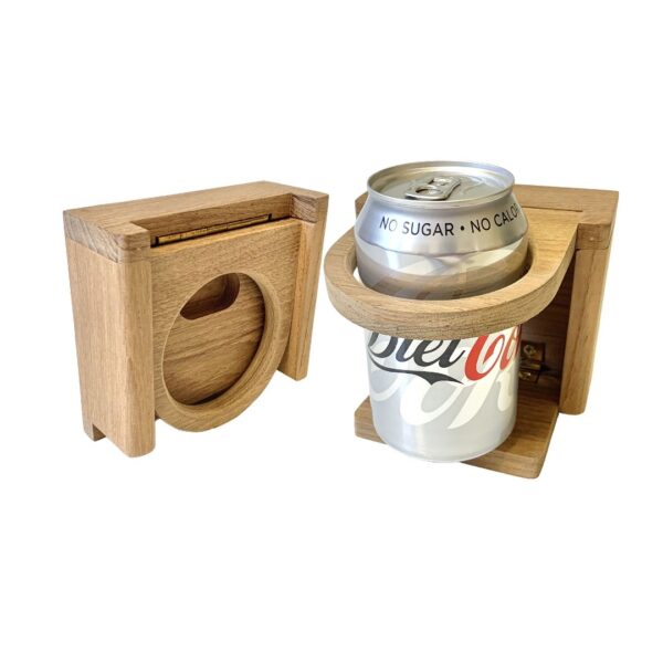 Teak Folding Cup Holder