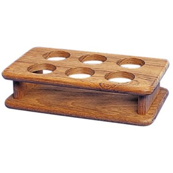 Solid Teak Shot Glass Rack