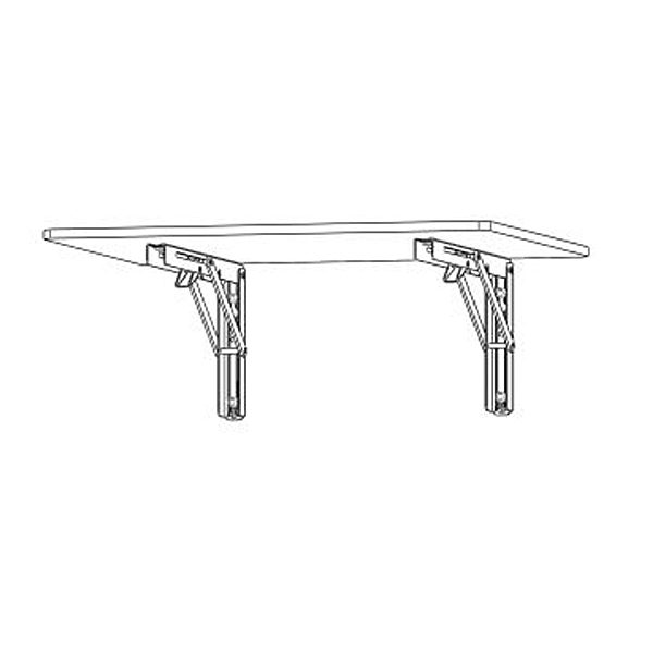 Table bracket with mounting plate