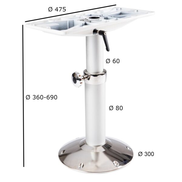 Fixed Telescopic Table Leg Measurements