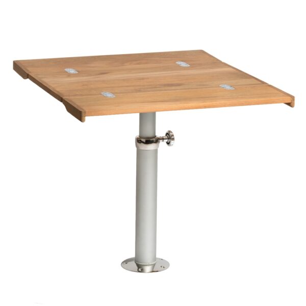 Solid Teak Folding Table Top with Table Leg