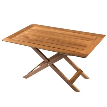 Solid Teak Folding Table 110cm