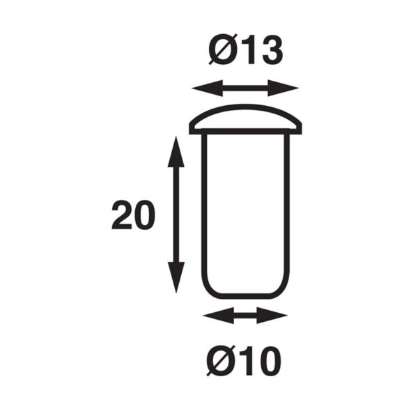 14 8878 DOT LED Courtesy Light Dimensions