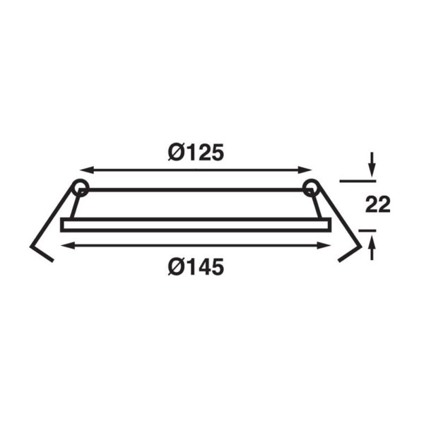 14 9550 Jupiter LED Ceiling Light Dimension