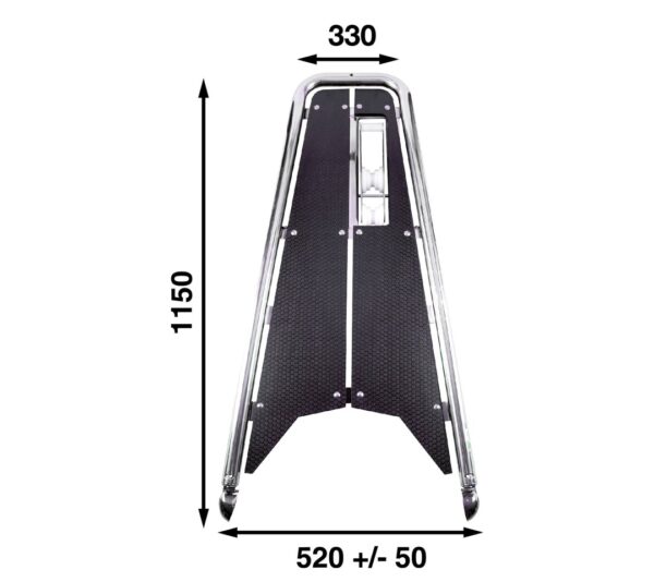 Blackline Sailing Yacht Bowsprit with Anchor Holder - Measurement