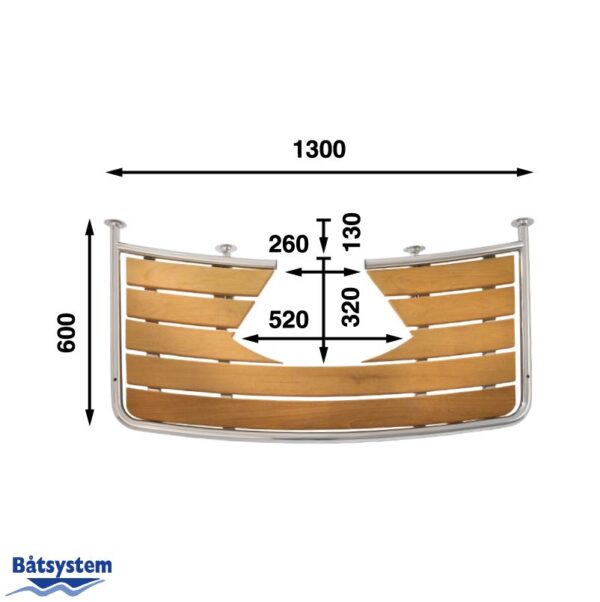 teak stern platform