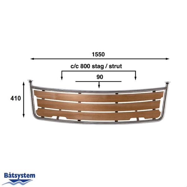 teak stern platform