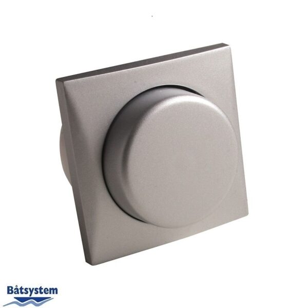 Halogen dimmer in matt silver