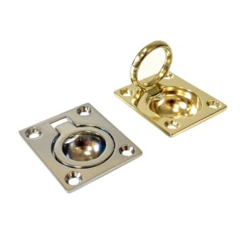 Rectangular Brass Ring Pulls