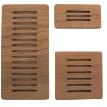 Teak Louvred Vents