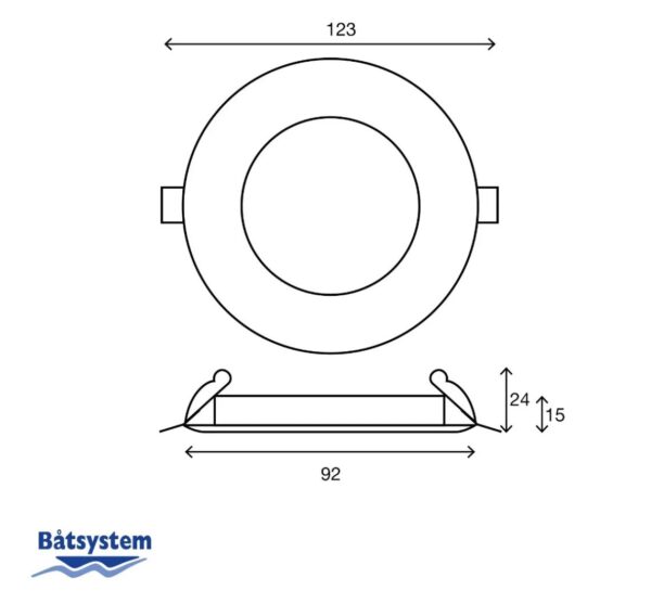 LED ceiling light leia 12v